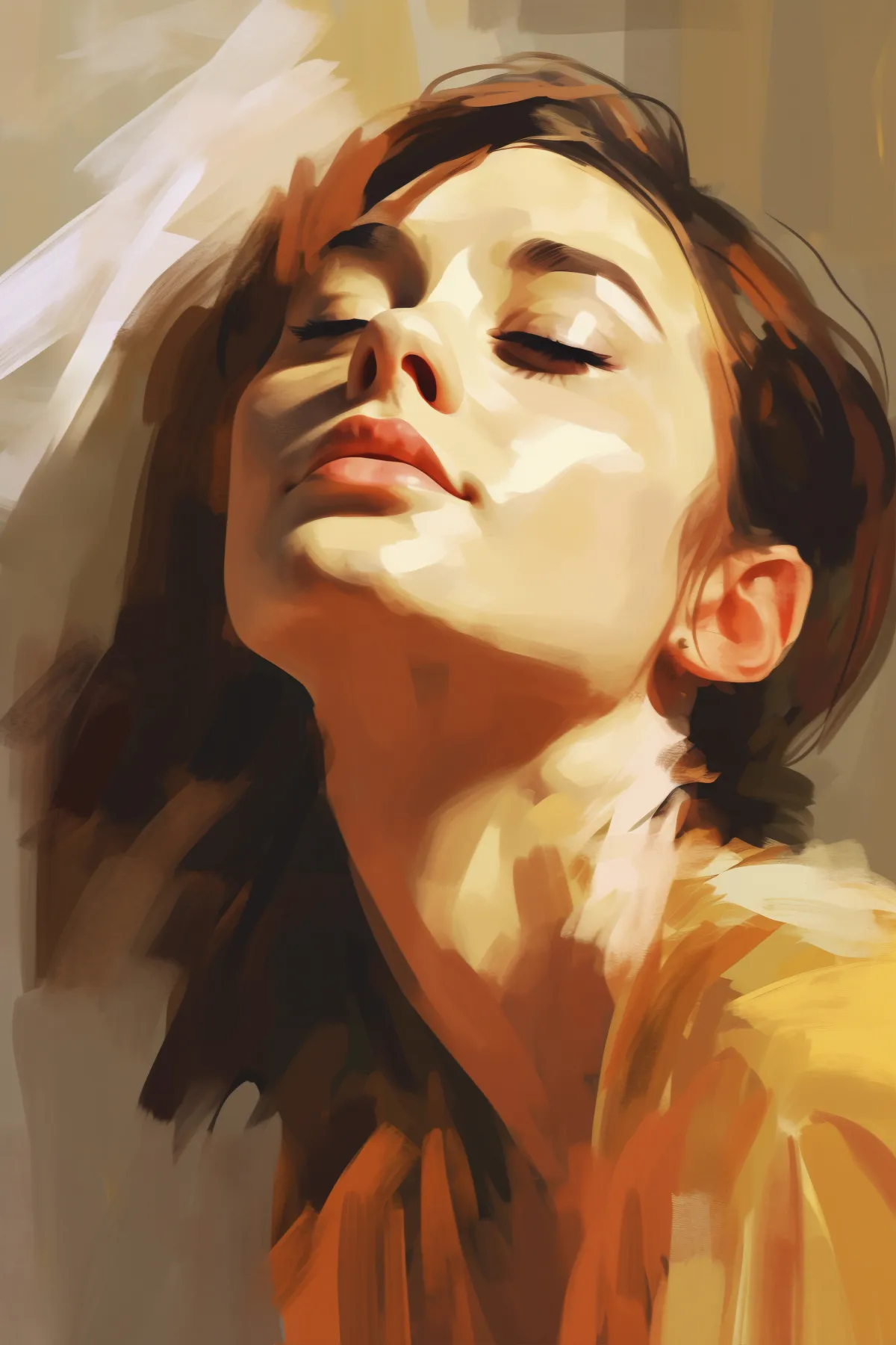 Painting of woman's portrait
