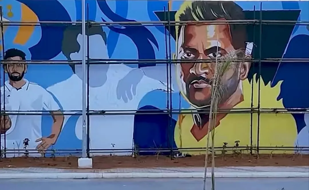 Champion Cricket Legend Wall Mural Painting